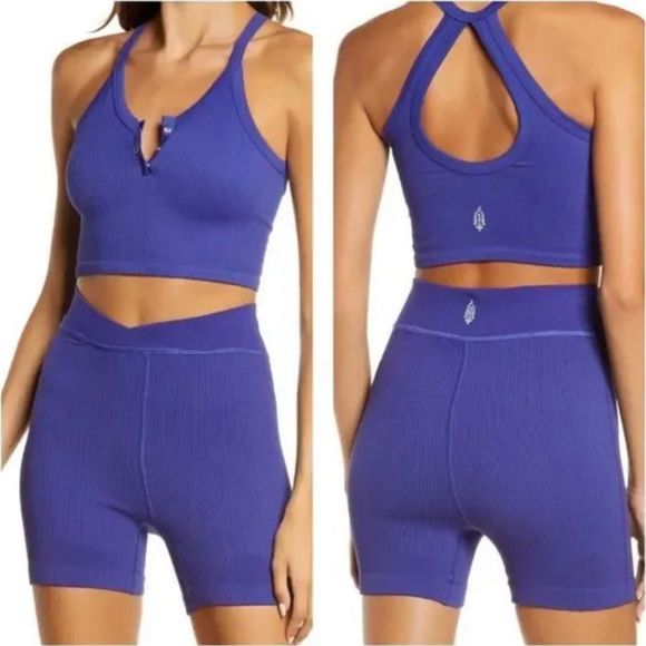 FP Movement by Free People Pants - NWT Free People Movement Free Throw Shorts in Outerspace Size Large